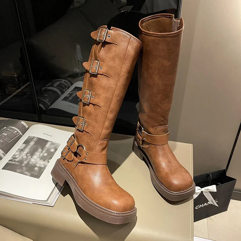 Bottine <br> Cuir Marron