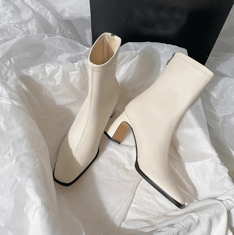 Bottines <br> Talon Carré