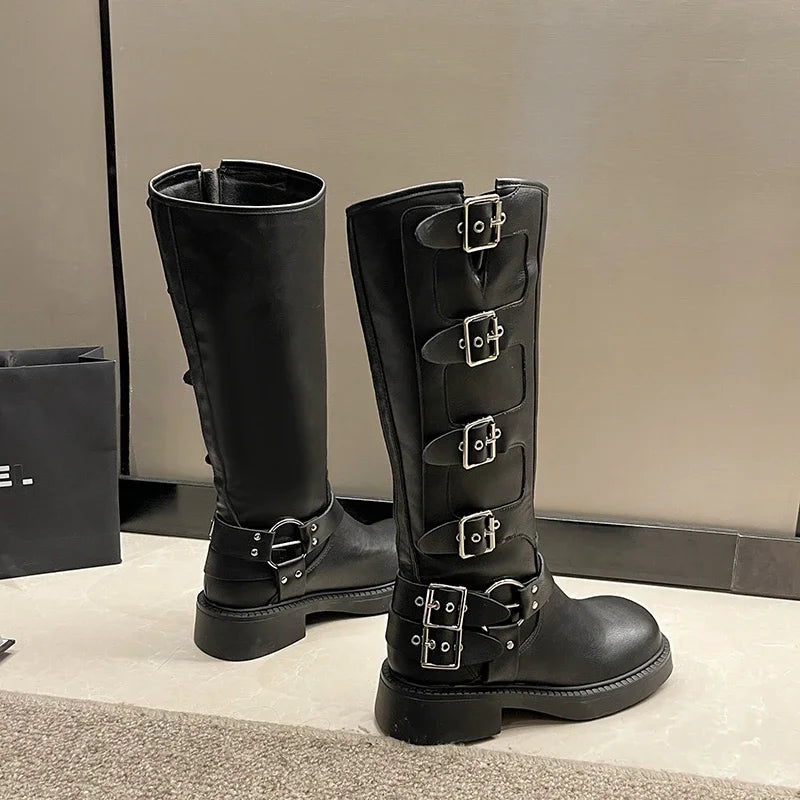 Bottine Femme <br> Plate Noir