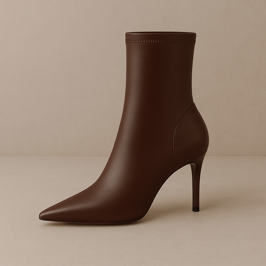 Bottines Femme <br> Cuir Marron