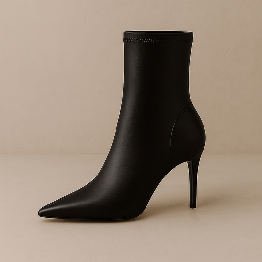 Bottines Femme <br> Cuir Noir