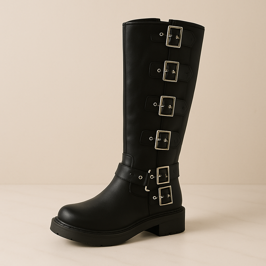 Bottine Femme <br> Plate Noir