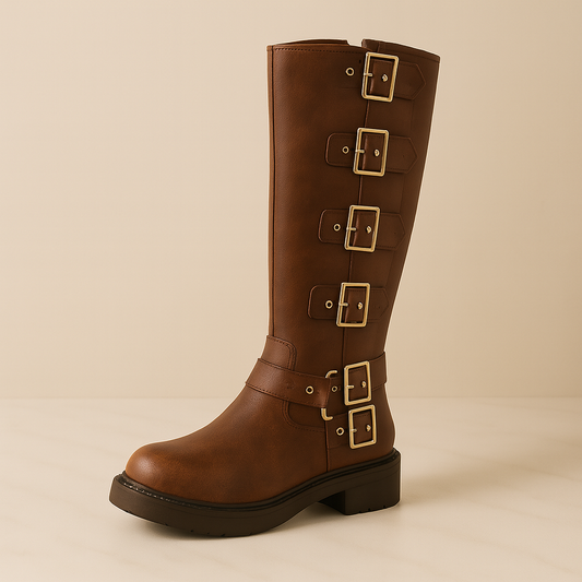 Bottine <br> Cuir Marron