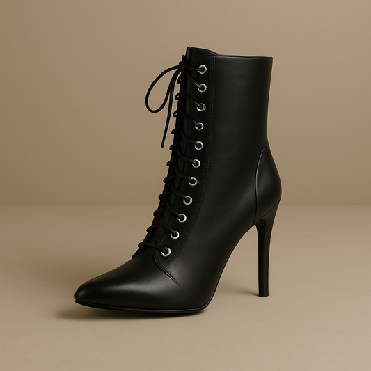 Bottines Femme <br> Lacet Cuir