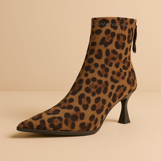 Bottines <br> Léopard