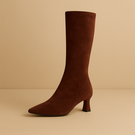 Bottines Femme <br> Marron Daim