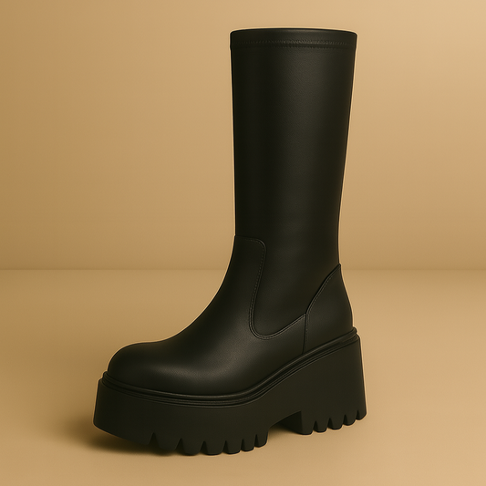 Bottine Noir <br> Plateforme