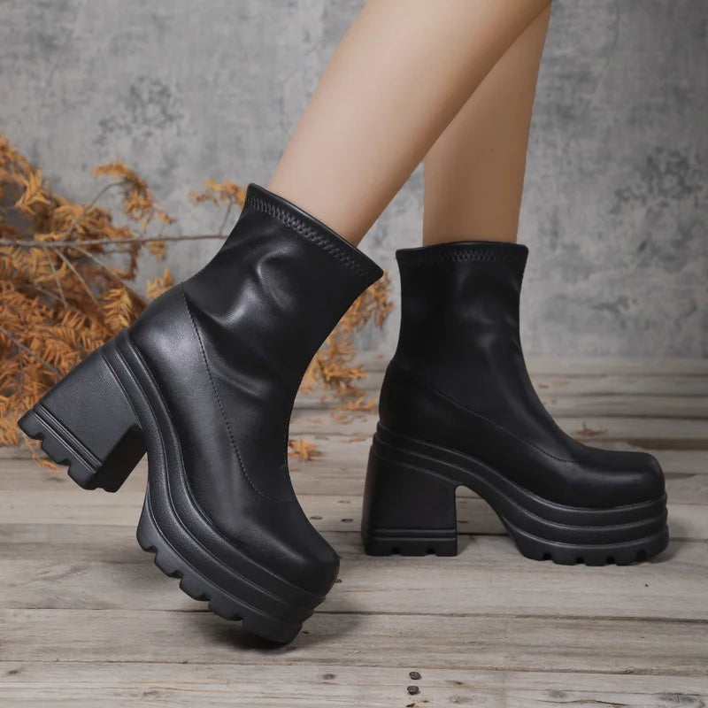 Bottines Femme <br> Talon Carré