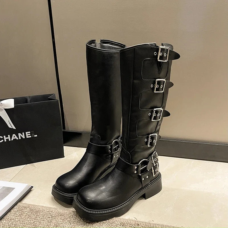 Bottine Femme <br> Plate Noir