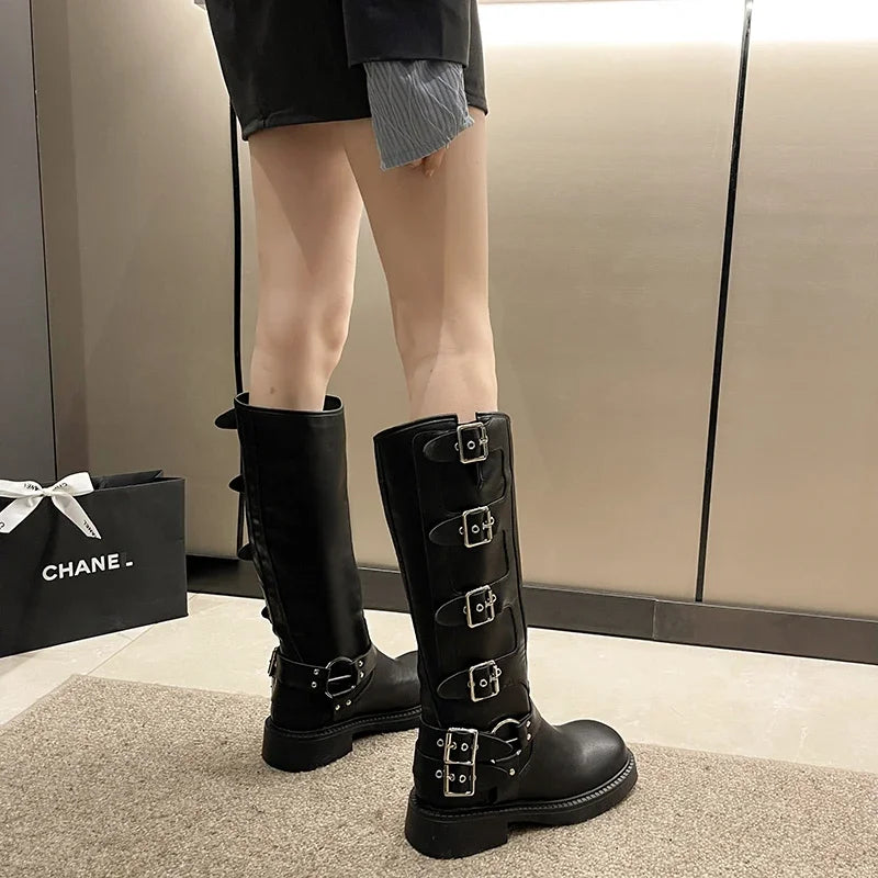Bottine Femme <br> Plate Noir