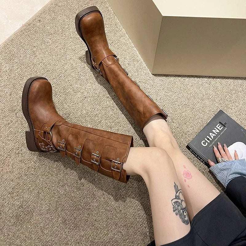 Bottine <br> Cuir Marron